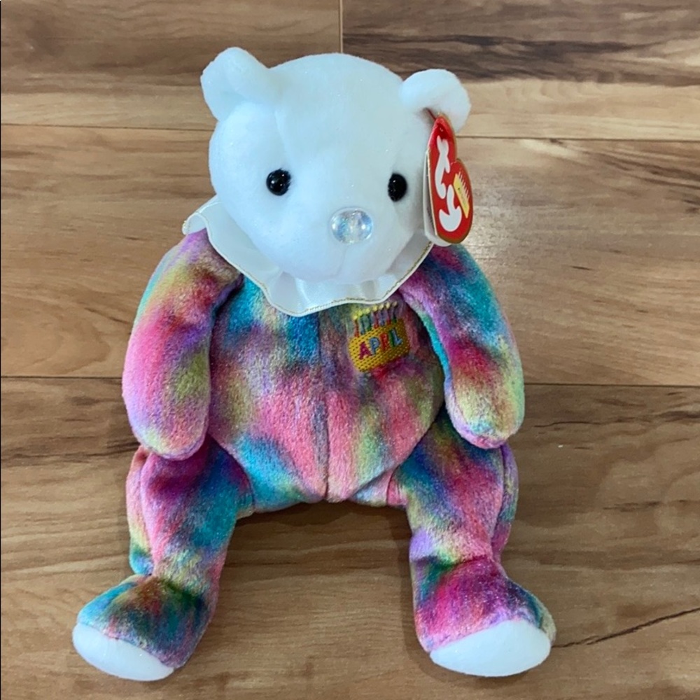 Ty Beanie Babies Birthday Bears April the Birthday